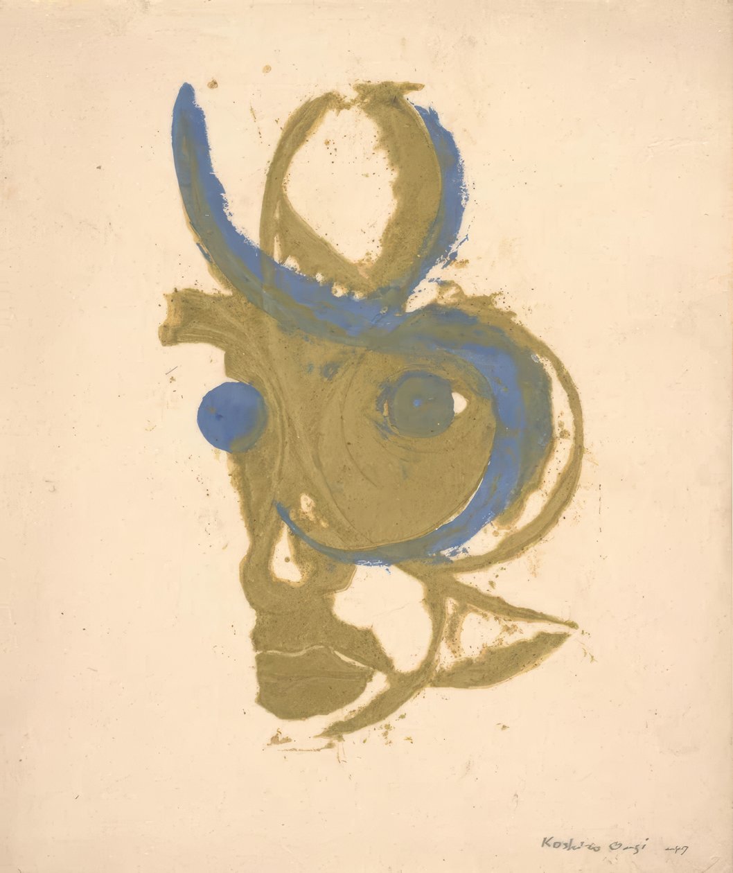 Egy költő portréja, belső kép alkotó: Onchi Kôshirô