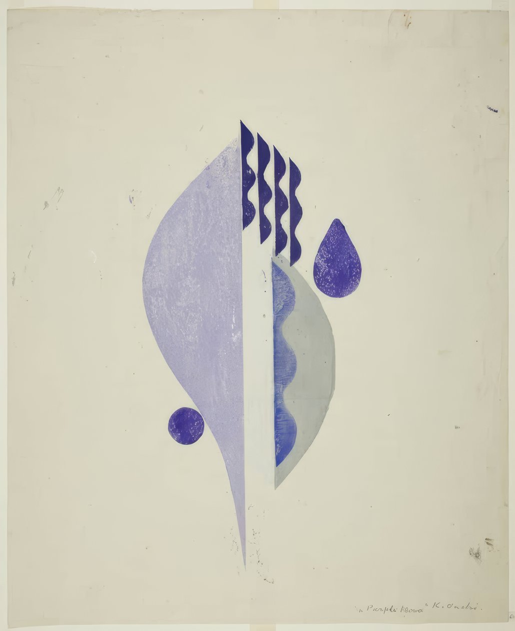 Lila virág alkotó: Onchi Kôshirô