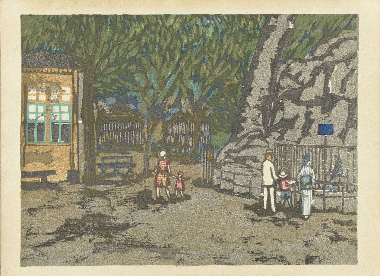 Ueno állatkert Ueno Állatkert (cím az objektumon) Tokió emlékei (sorozat címe) Tokyo kaiko zue (sorozat címe) alkotó: Onchi Kôshirô