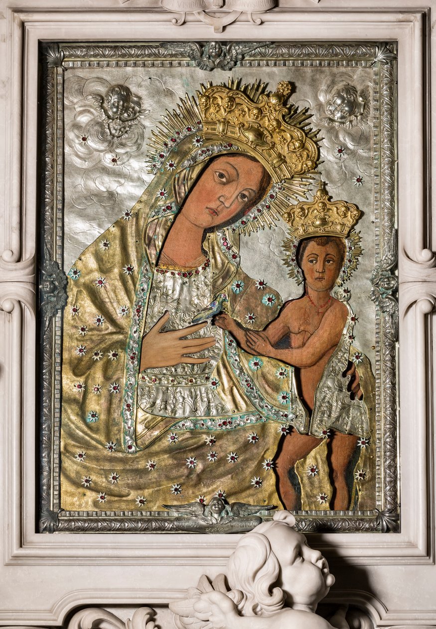 Madonna Odegitria - Ikon Rizával alkotó: Onofrio Palvisino da Monopoli