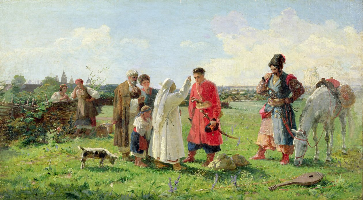 Irány a zaporozsai fogadóba, 1889 alkotó: Opanas Georgievich Slastion
