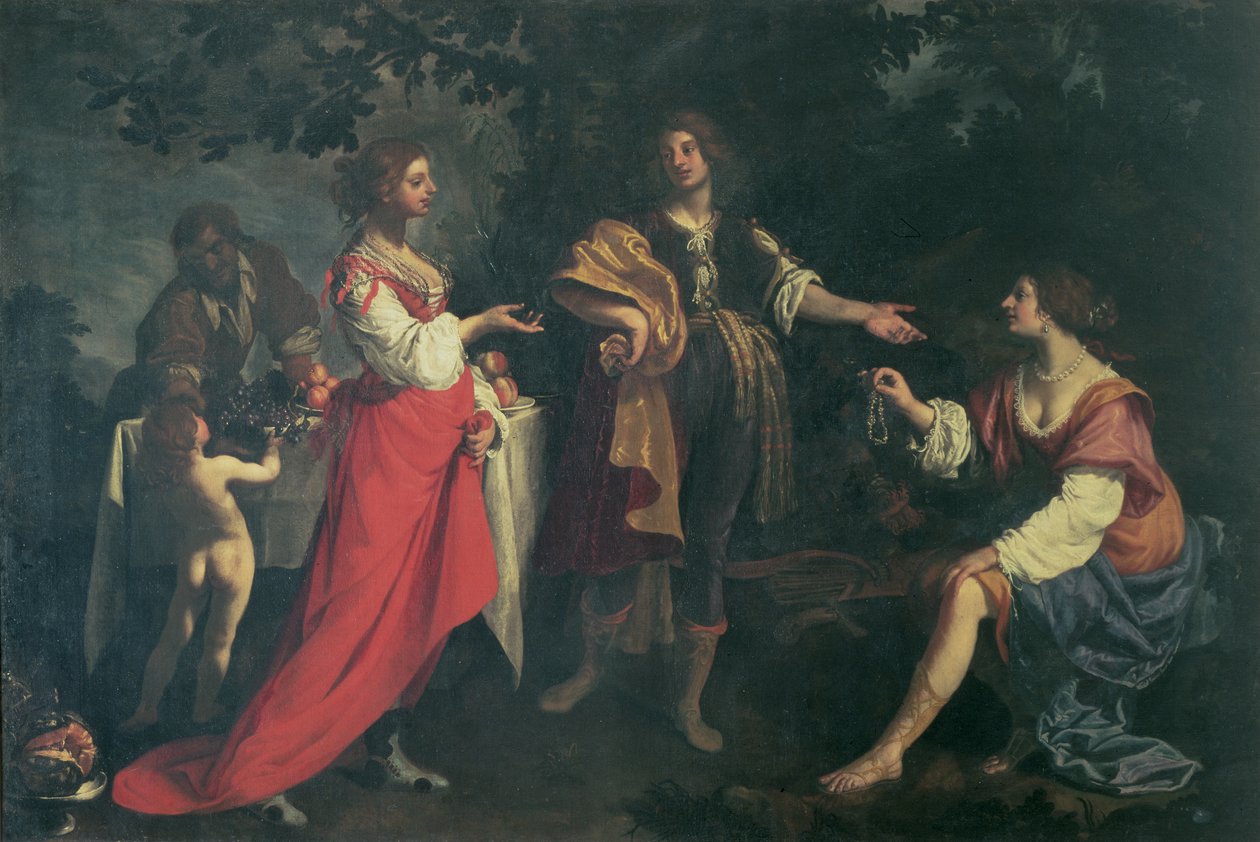Angelica és a mór, Medoro, 1634 alkotó: Orazio Fidani