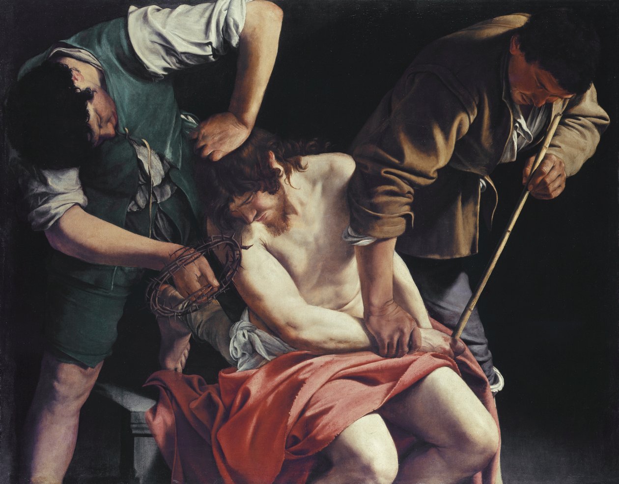 Krisztust tövisekkel koronázzák meg alkotó: Orazio Gentileschi