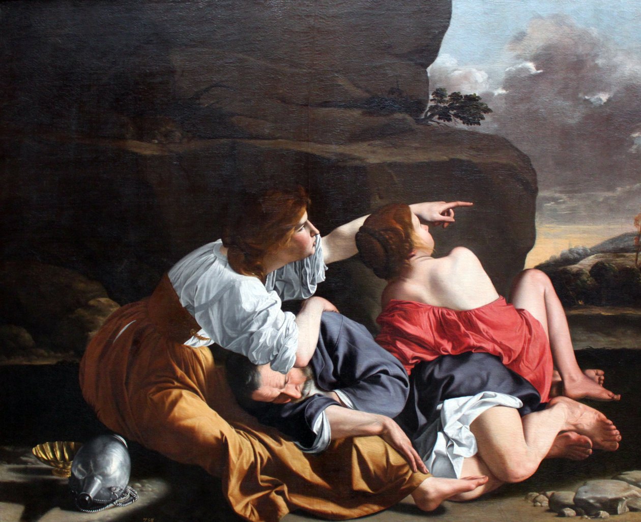 Lót és lányai alkotó: Orazio Gentileschi