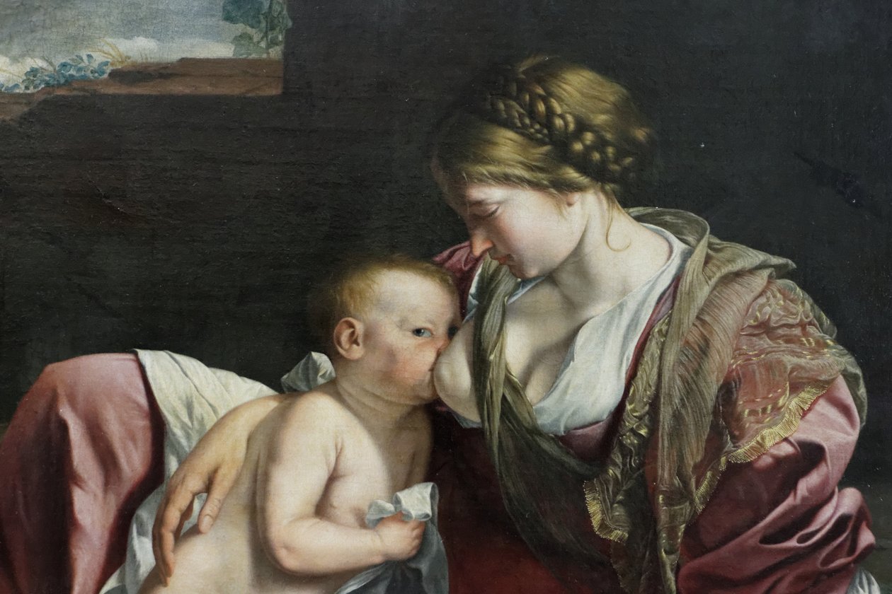 Pihenjen az egyiptomi repülésen alkotó: Orazio Gentileschi