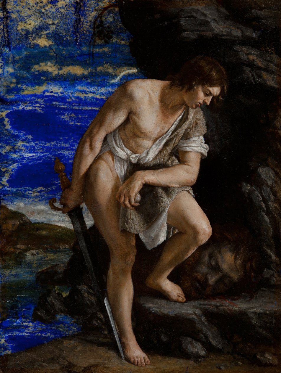 Dávid Góliát fejével alkotó: Orazio Gentileschi