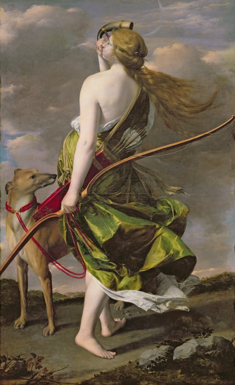 Diana, a Vadász, 1624-25 körül alkotó: Orazio Gentileschi