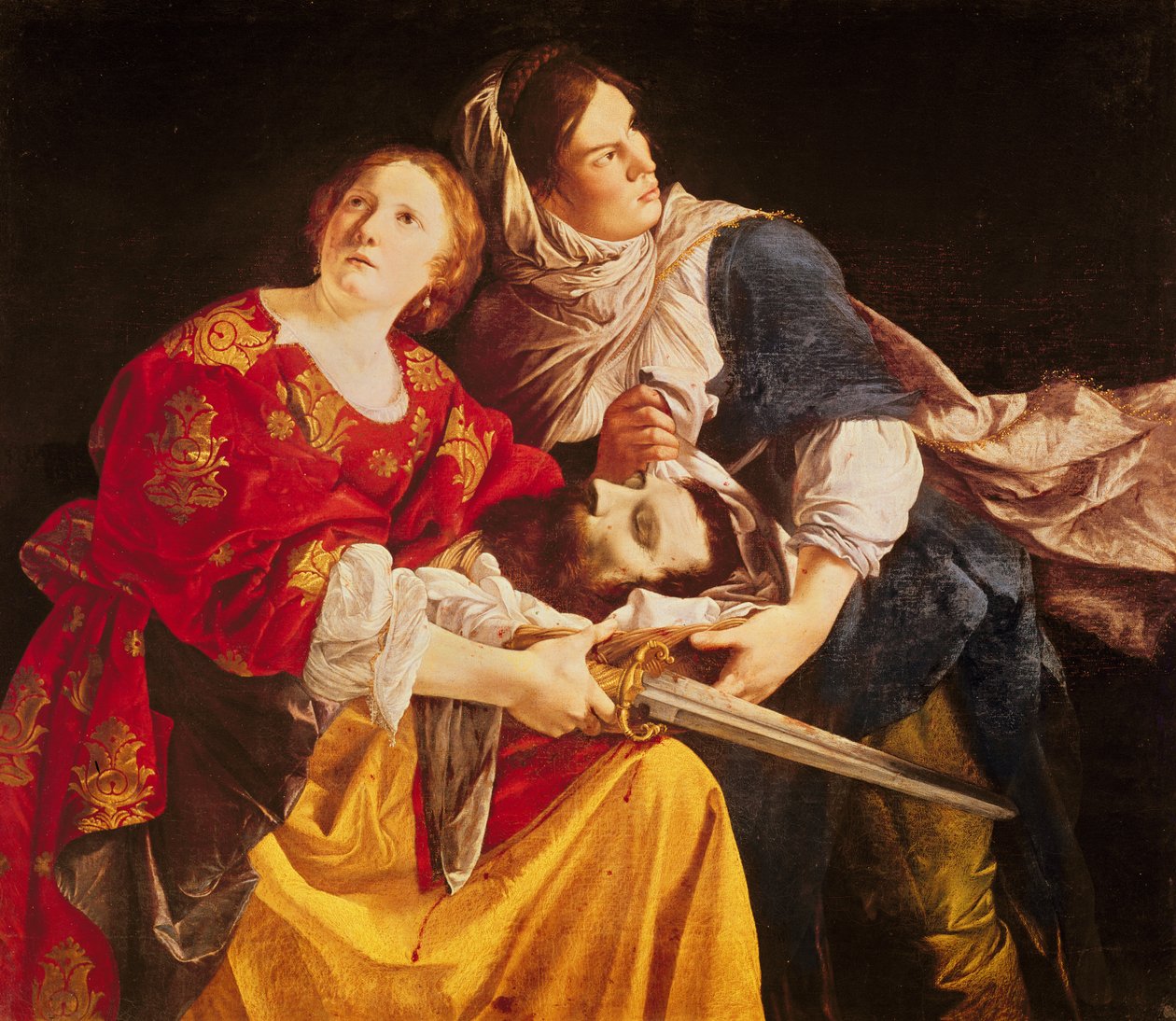 Judit Holofernész fejével. alkotó: Orazio Gentileschi