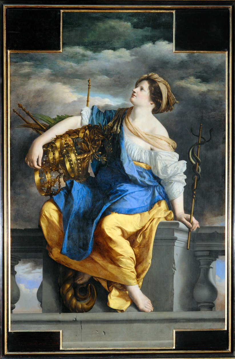 Public Happiness triumphs over danger (festmény, vászon) alkotó: Orazio Gentileschi