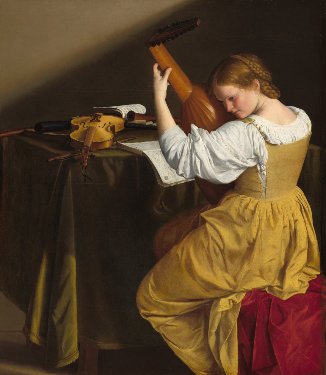 A lantos c. 16121620. alkotó: Orazio Gentileschi