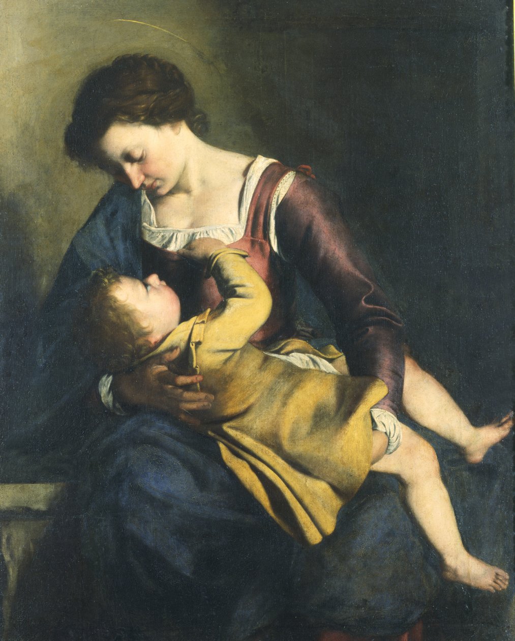 Szűz gyermekkel alkotó: Orazio Gentileschi