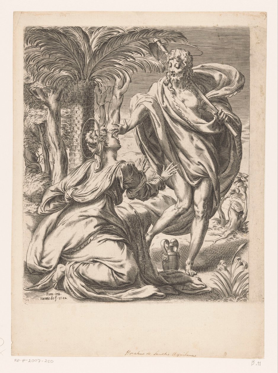 Krisztus megjelenik Mária Magdolnának (Noli me tangere) alkotó: Orazio de Santis