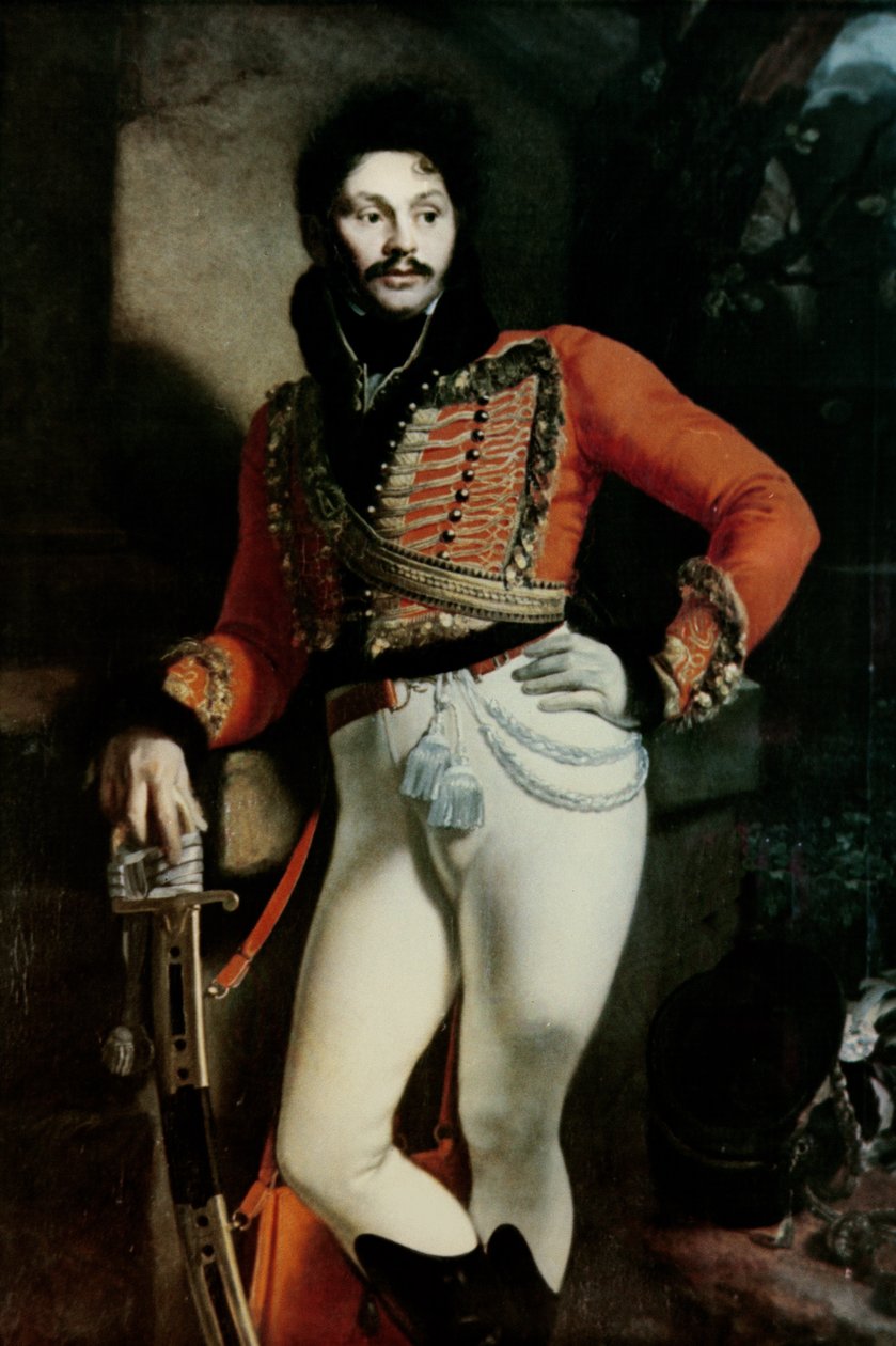Evgraf V. Davydov (1775-1823) ezredes portréja 1809 alkotó: Orest Adamovich Kiprensky