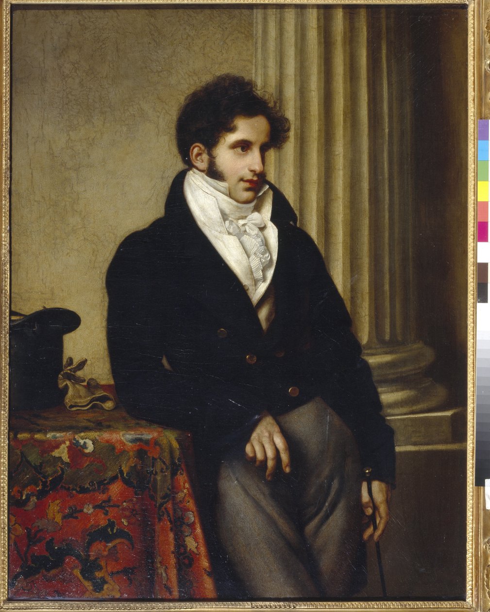 Szergej Szemionovics Uvarov gróf portréja (1786-1855) - Oreszt Adamovics Kiprenszkij (1782-1836) festménye, olaj, vászon (117,3x90,8 cm) alkotó: Orest Adamovich Kiprensky