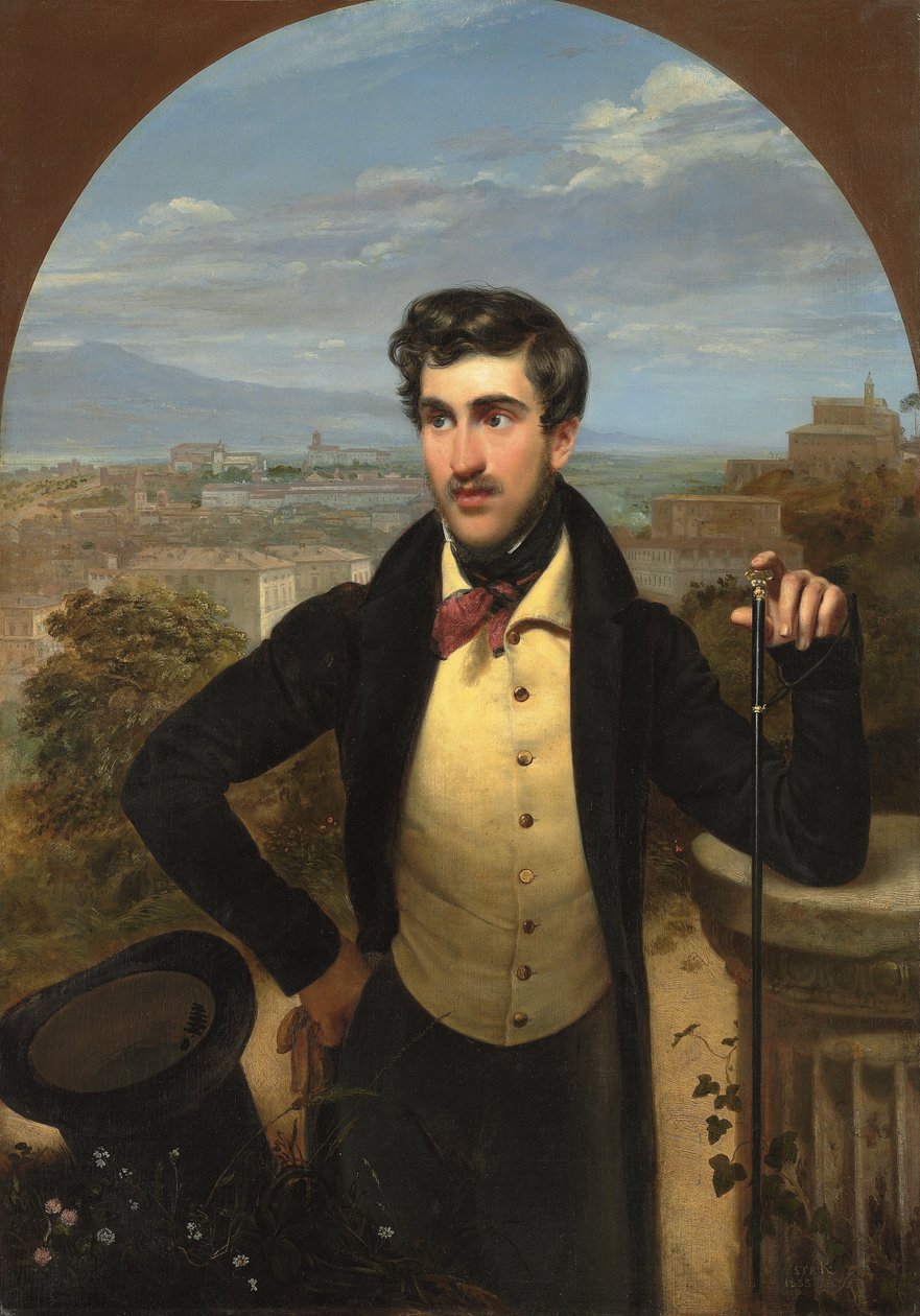 Mihail Alekszandrovics Galitzine herceg portréja alkotó: Orest Adamovich Kiprensky