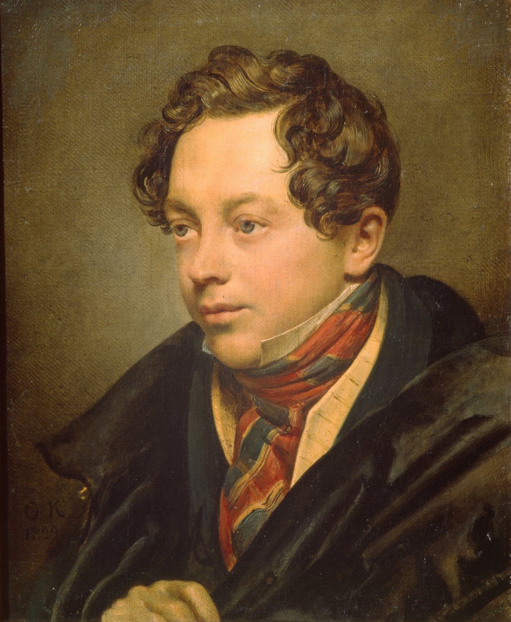 Pjotr-medence művész portréja 1794-1881, 1829 alkotó: Orest Adamovich Kiprensky