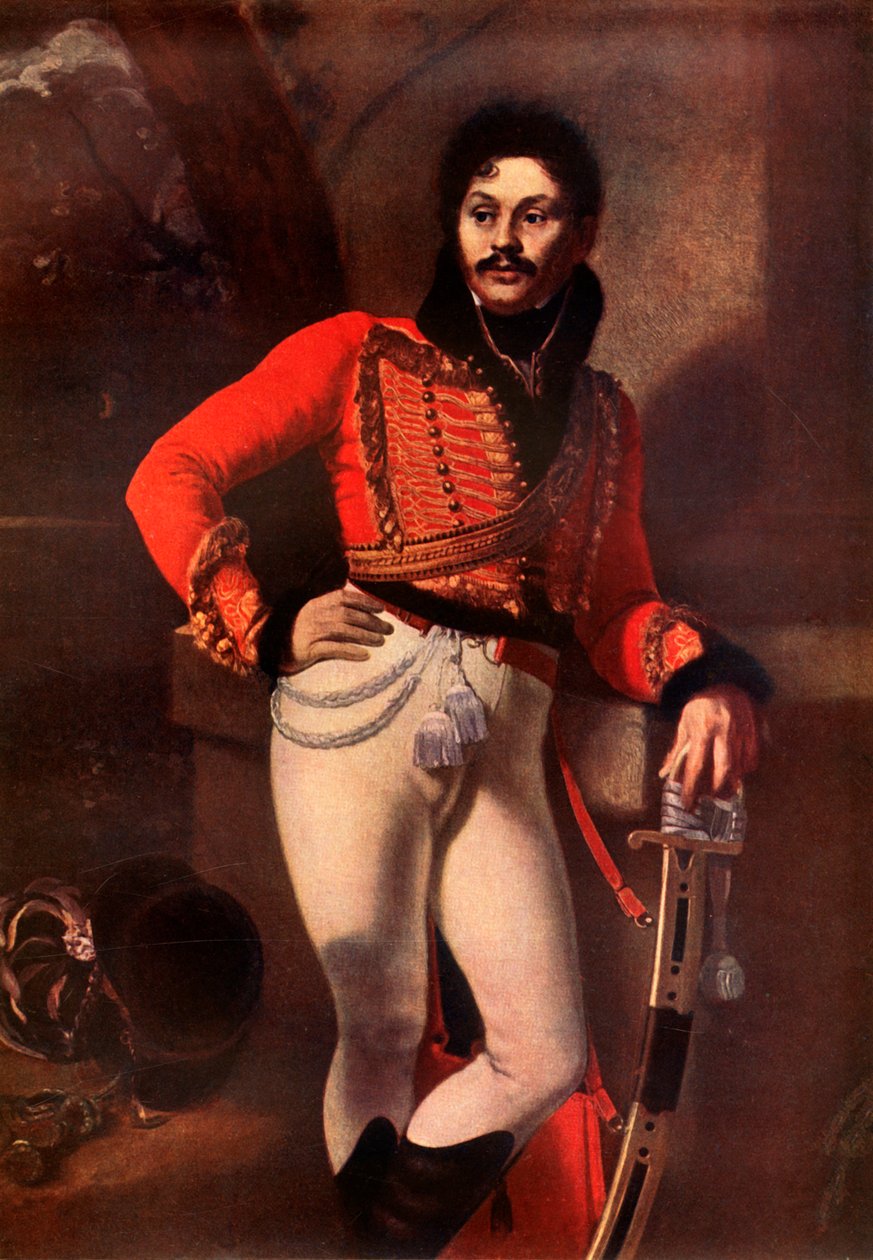 Denis Davydov portréja, 1811, 1939. alkotó: Orest Adamovich Kiprensky