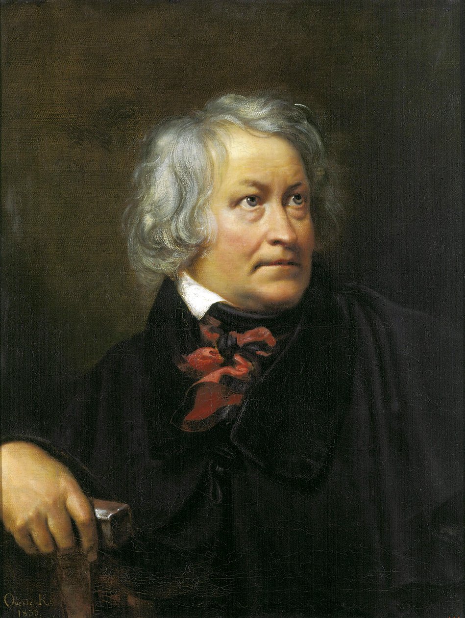 Bertel Thorvaldsen szobrászművész portréja, 1833. alkotó: Orest Adamovich Kiprensky
