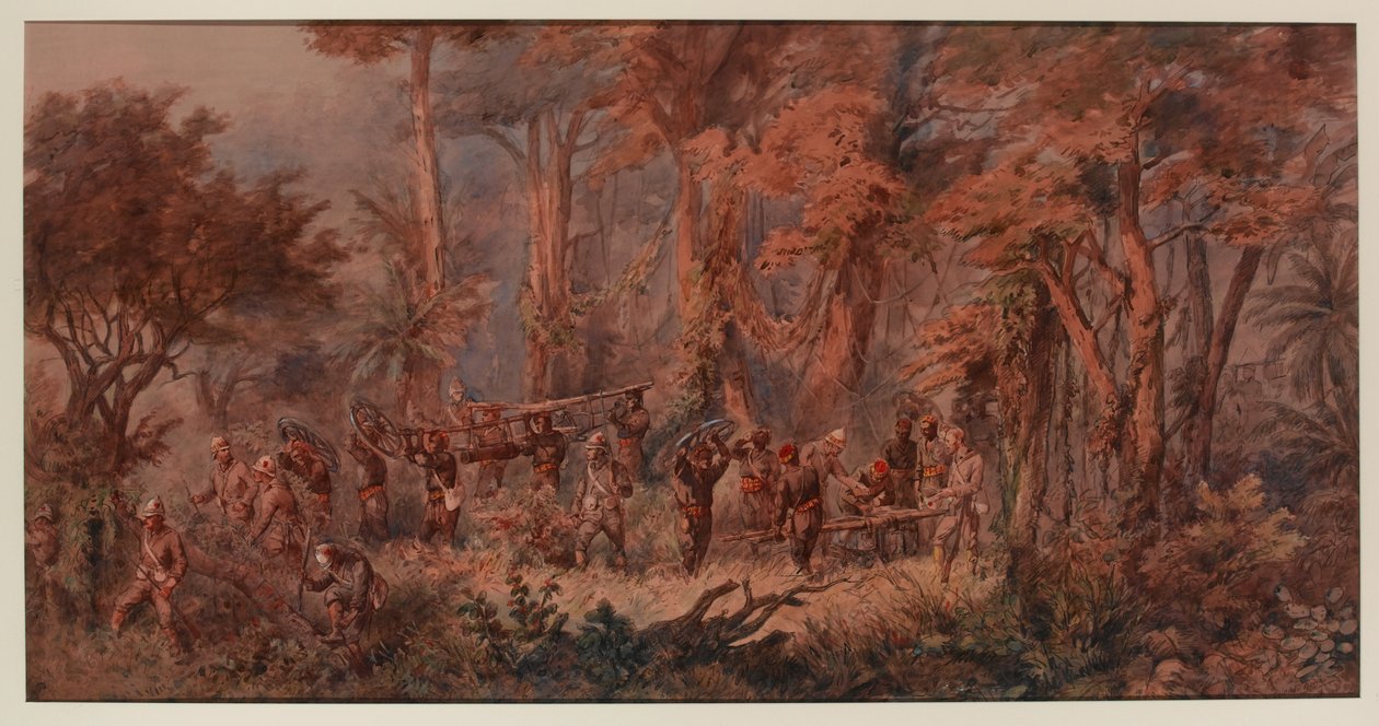 „Mansuhba vonuló haditengerészeti brigád?”, 1873 alkotó: Orlando Norie