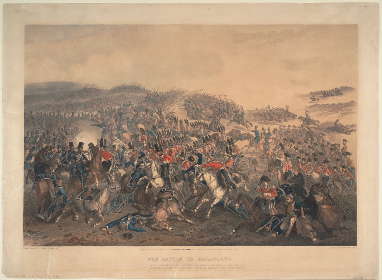 A balaclavai csata 1854. október 25-én alkotó: Orlando Norie
