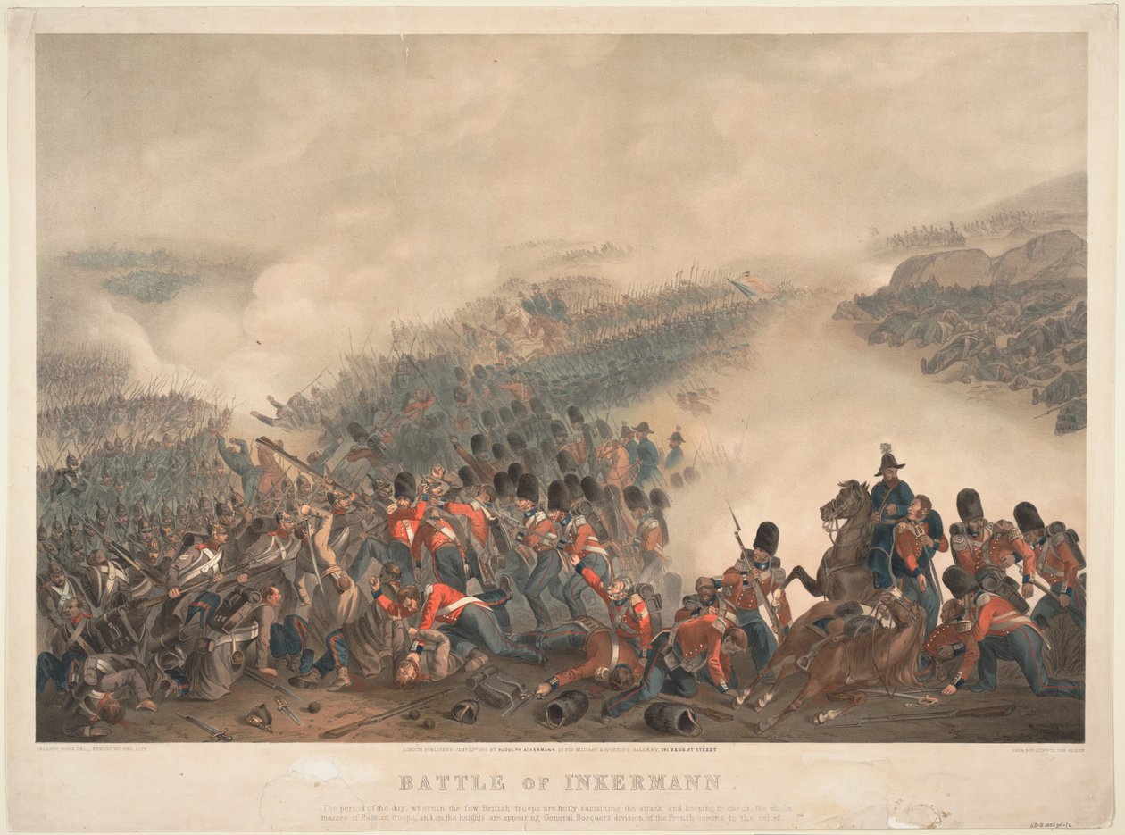 Az inkermani csata 1854. november 5-én alkotó: Orlando Norie