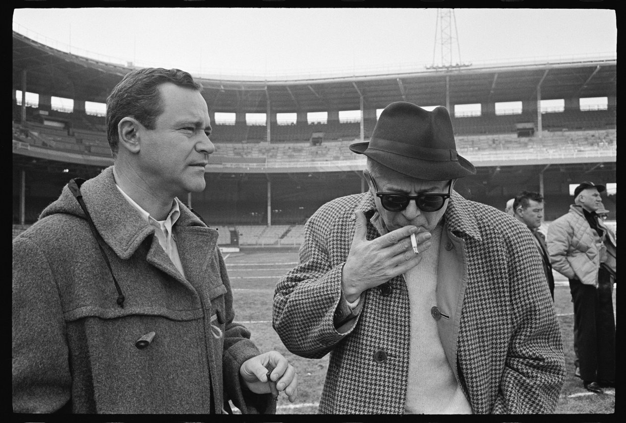Billy Wilder és Jack Lemmon a "The Fortune Cookie" forgatásán alkotó: Orlando Suero