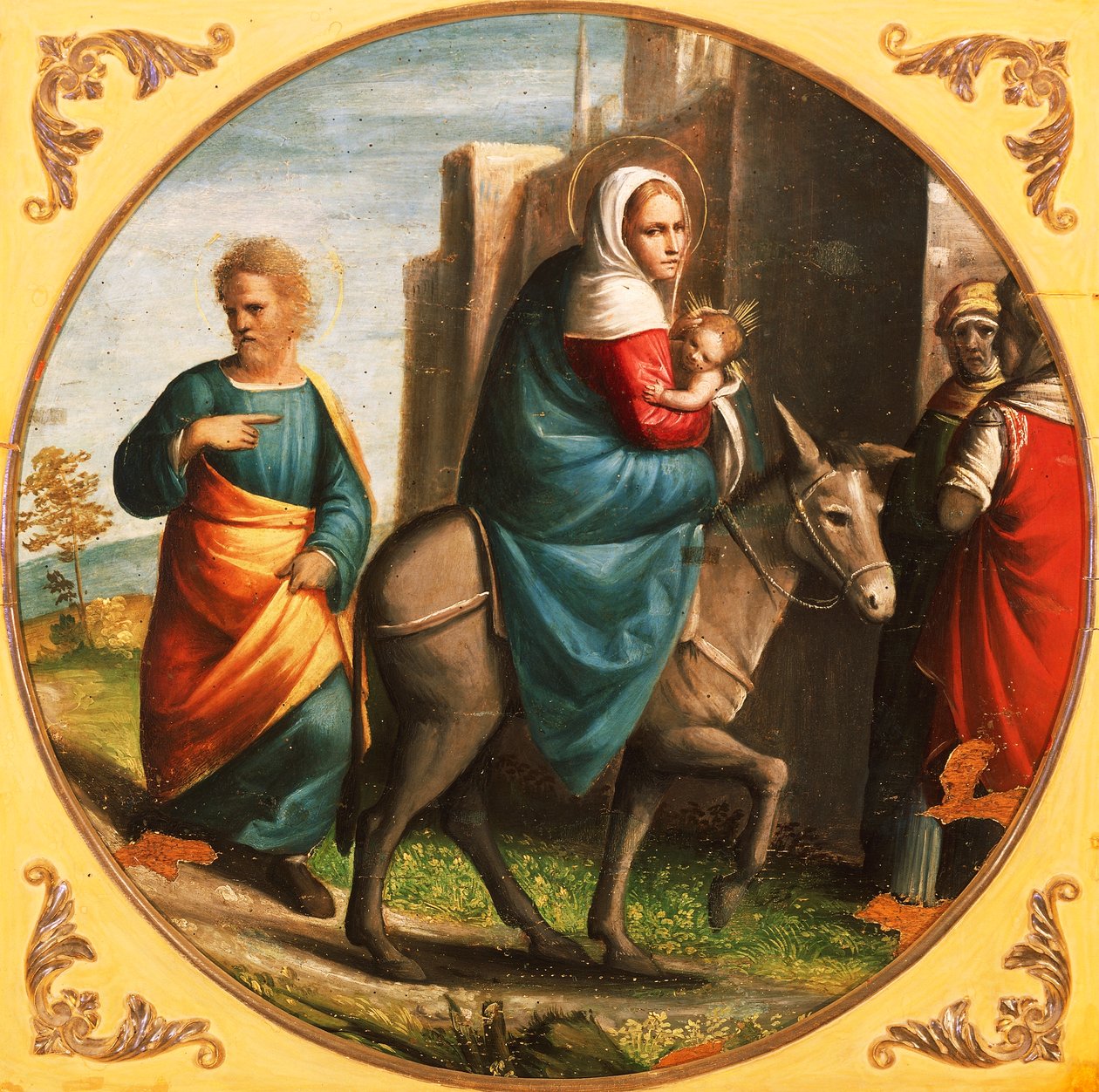 Visszatérés Egyiptomba alkotó: Ortolano (c.1488 c.1525)