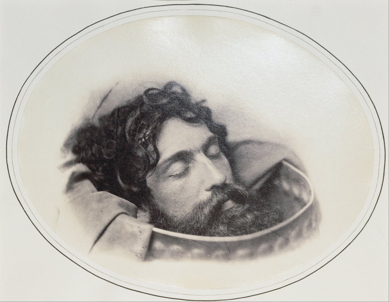 Keresztelő János fejének tanulmányozása töltőben alkotó: Oscar Gustav Rejlander