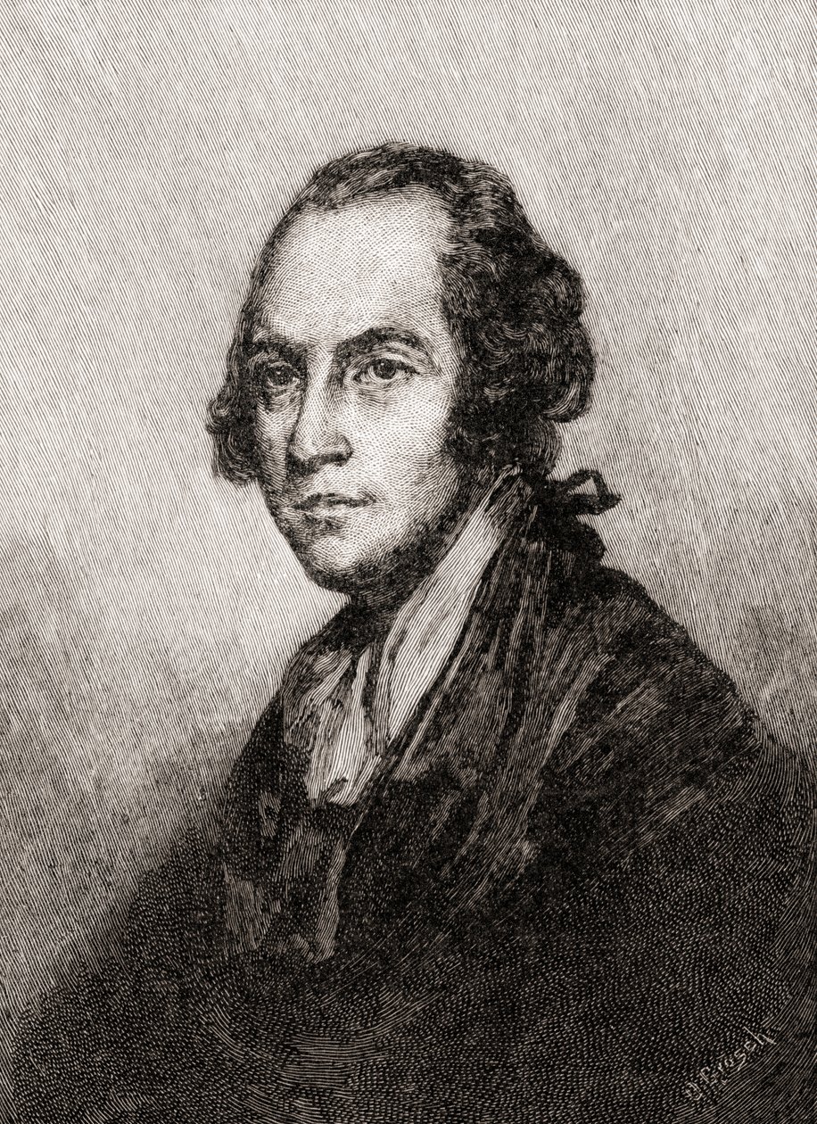 Aaron Burr, Jr. a Hazánk történetéből, 1905-ben (fametszet) alkotó: Oscar Edward Grosch