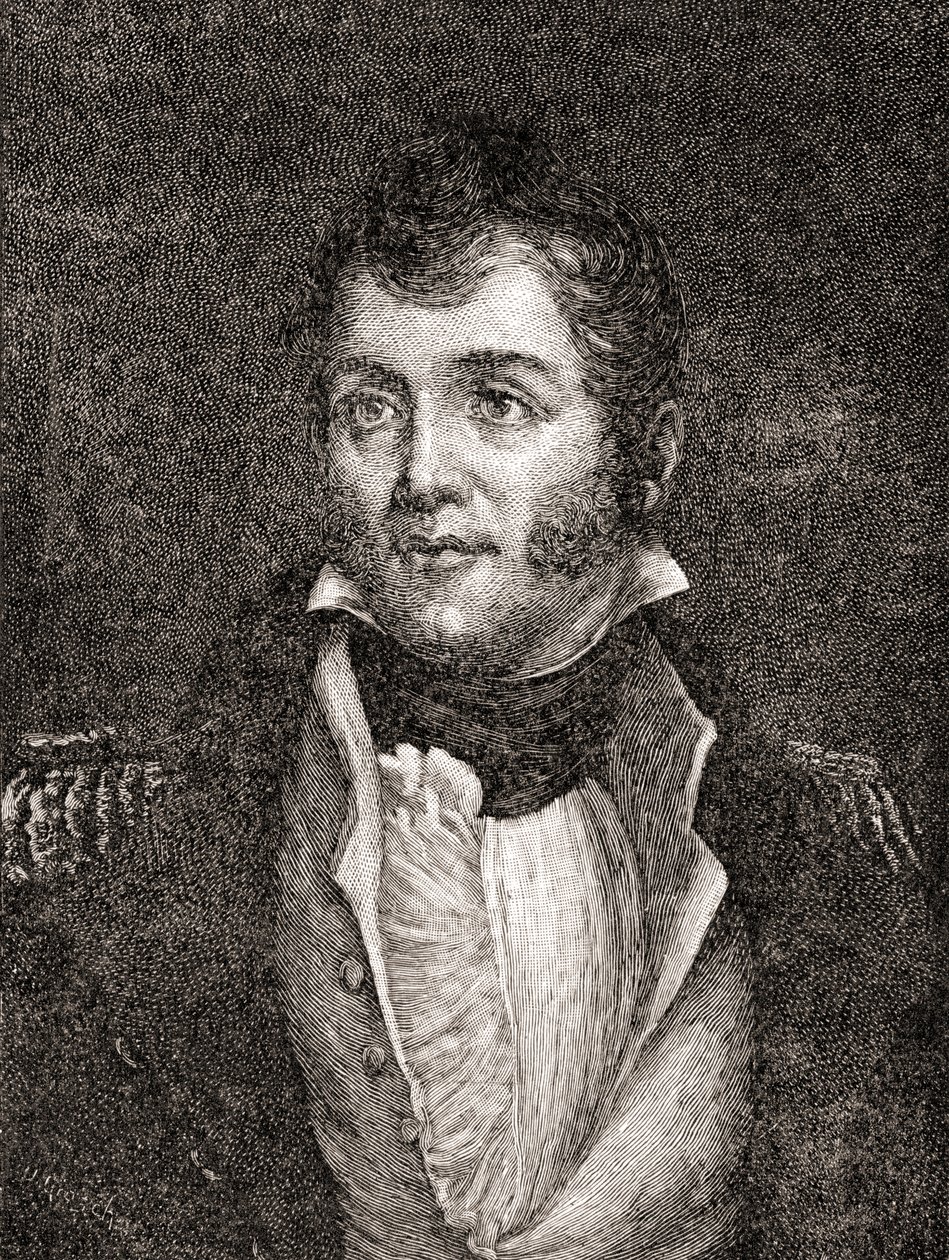 Oliver Hazard Perry, az Egyesült Államok haditengerészetének kommodorja, az Országunk története című könyvből, 1905-ben (fametszet) alkotó: Oscar Edward Grosch