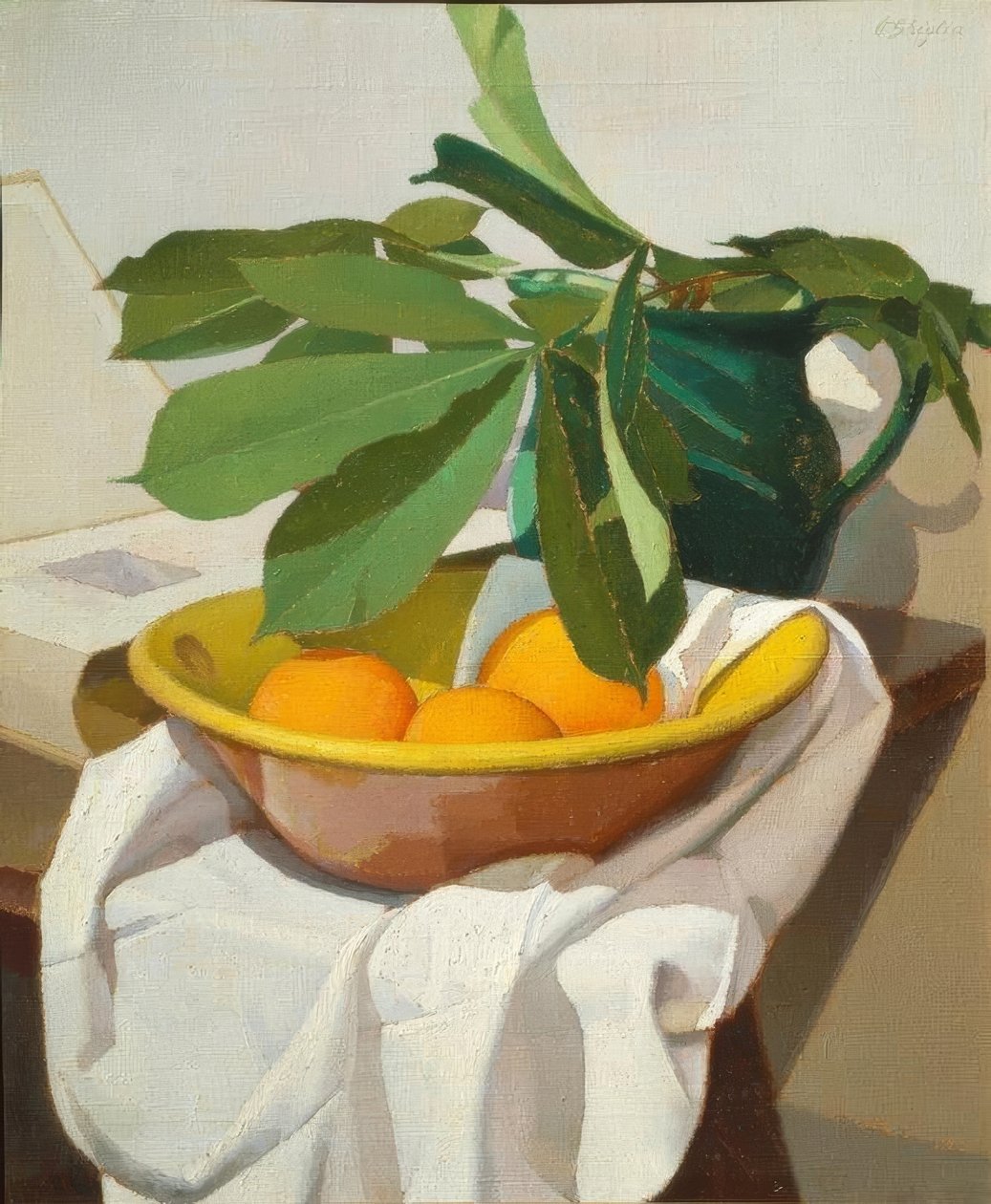 Oscar Ghiglia (1876–1945), Csendélet, 1925, 60 × 50 cm. alkotó: Oscar Ghiglia