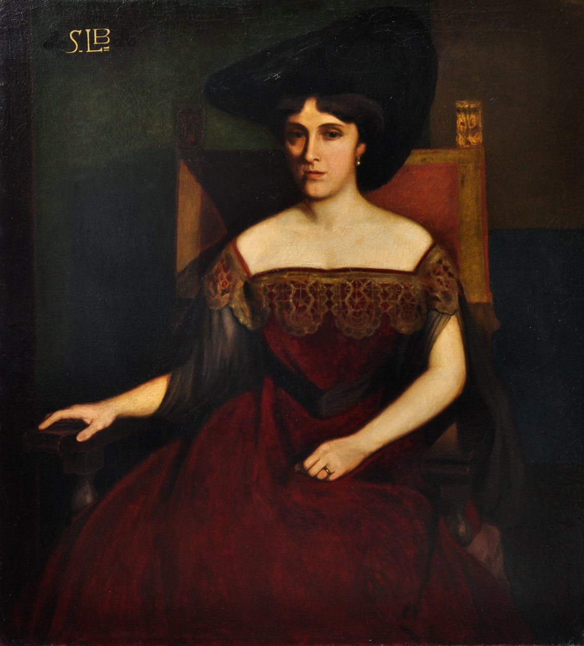 Silvia Levi Bondi portréja alkotó: Oscar Ghiglia