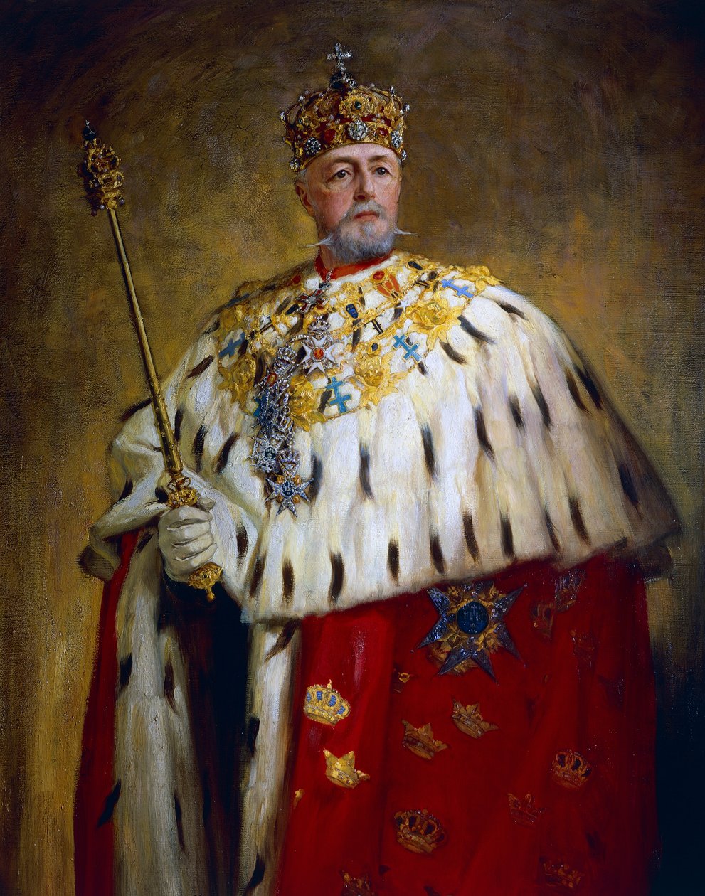 Oscar II portréja (olaj, vászon) alkotó: Oscar Gustaf Bjorck