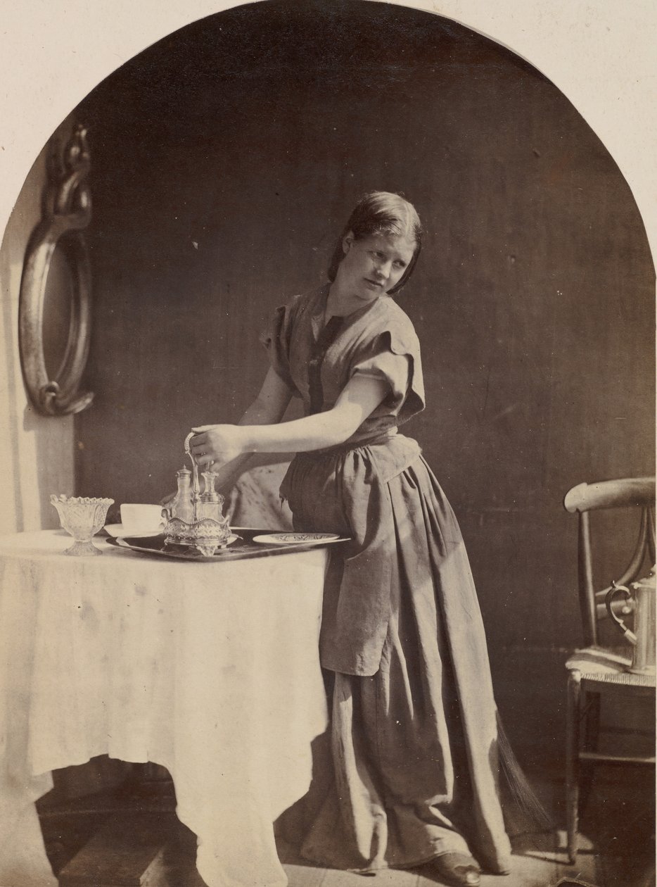 Angol divat a reggelinél, kb. 1860. alkotó: Oscar Gustav Rejlander