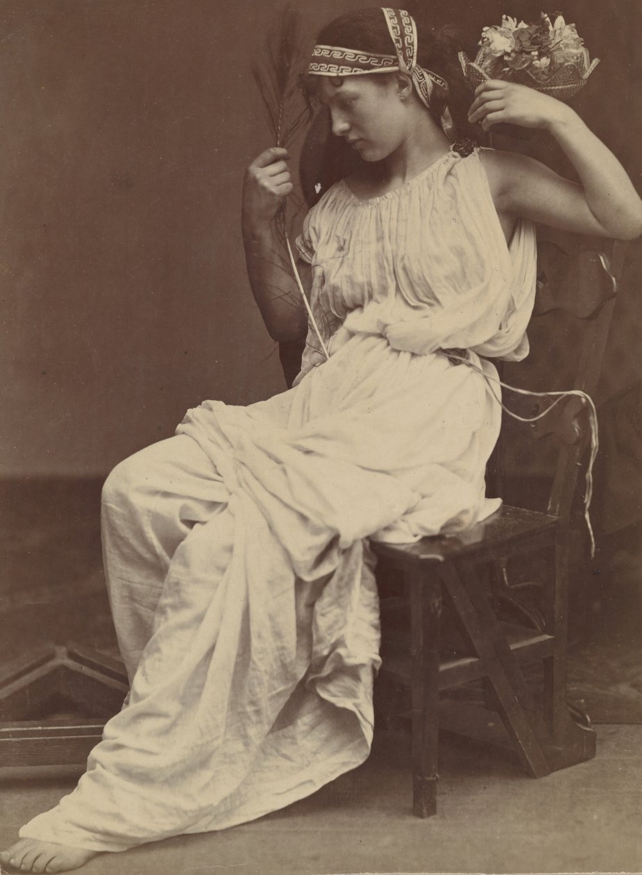 Flora a hiúságról elmélkedik, 1860. alkotó: Oscar Gustav Rejlander