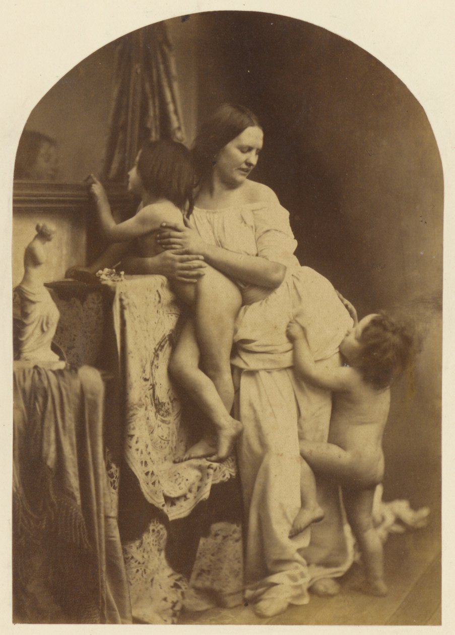 Madonna és gyermeke Keresztelő Szent Jánossal alkotó: Oscar Gustave Rejlander