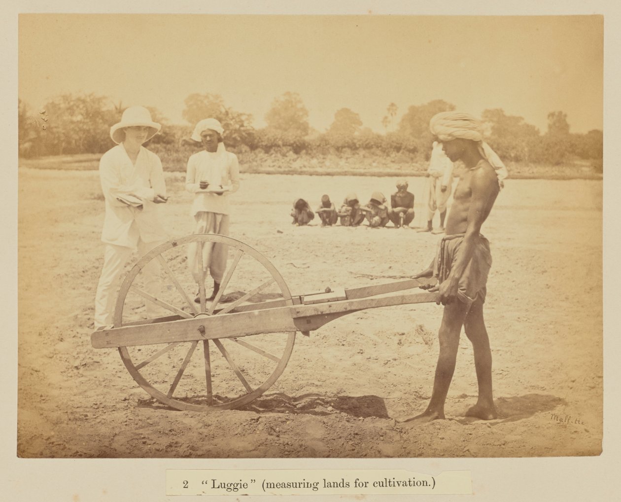 „Luggie” (területek mérése műveléshez) alkotó: Oscar Jean Baptiste Mallitte