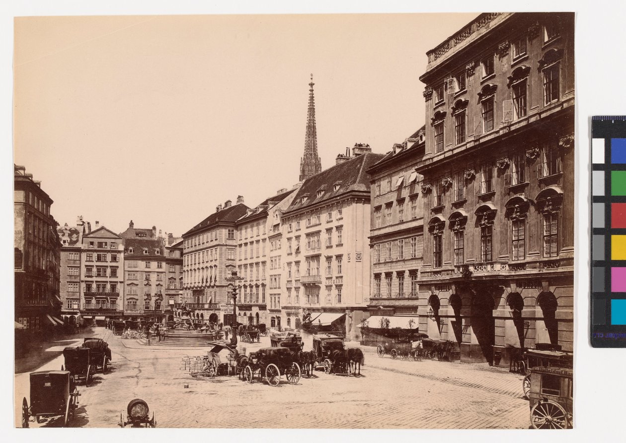 1. Neuer Markt - Kilátás a Szent István-székesegyház felé alkotó: Oscar Kramer