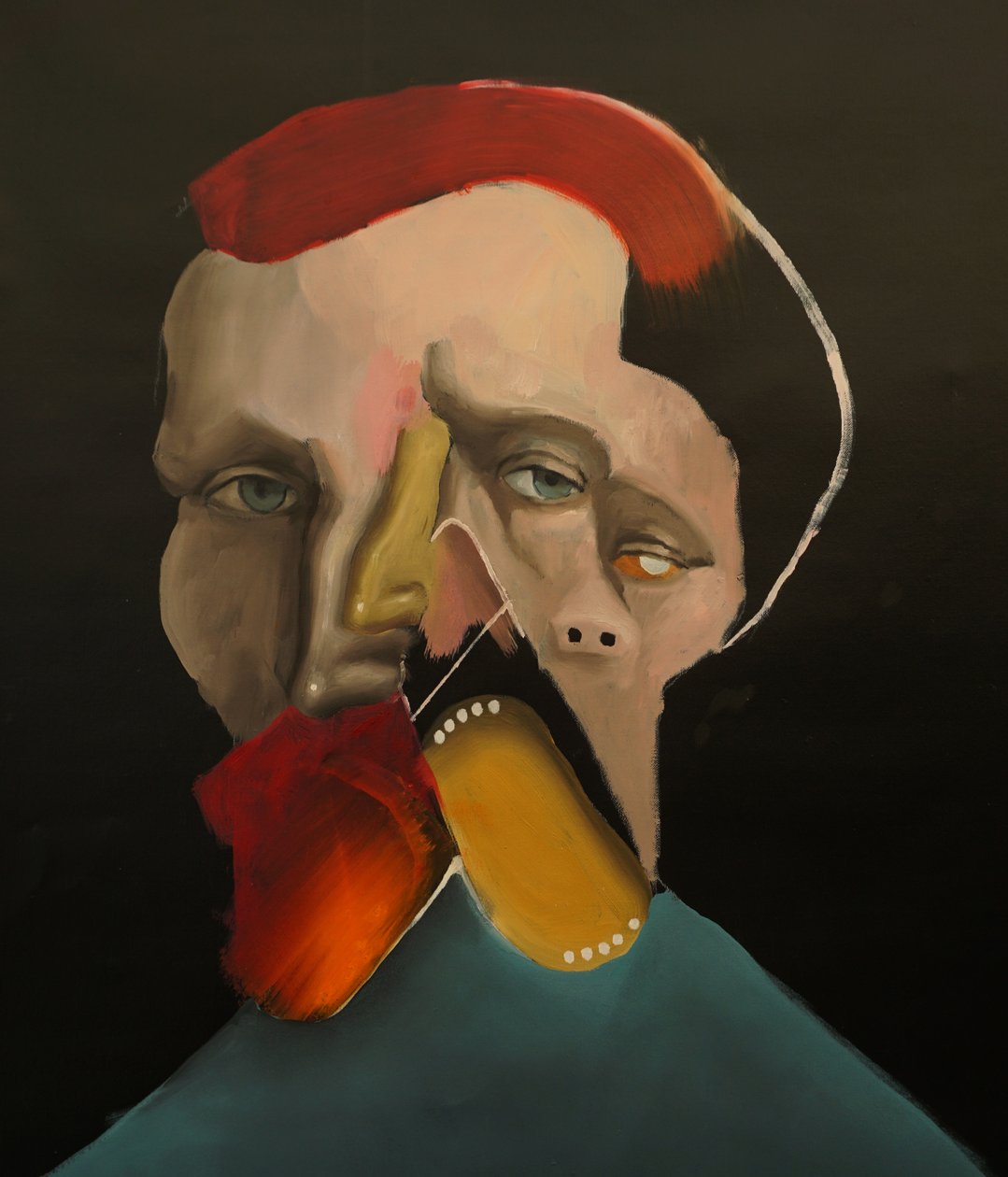 Another Vincent, 2022 (olaj és akril, vászon) alkotó: Oscar Nin