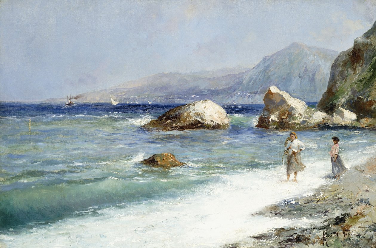 Sorrento partjainál alkotó: Oscar Ricciardi