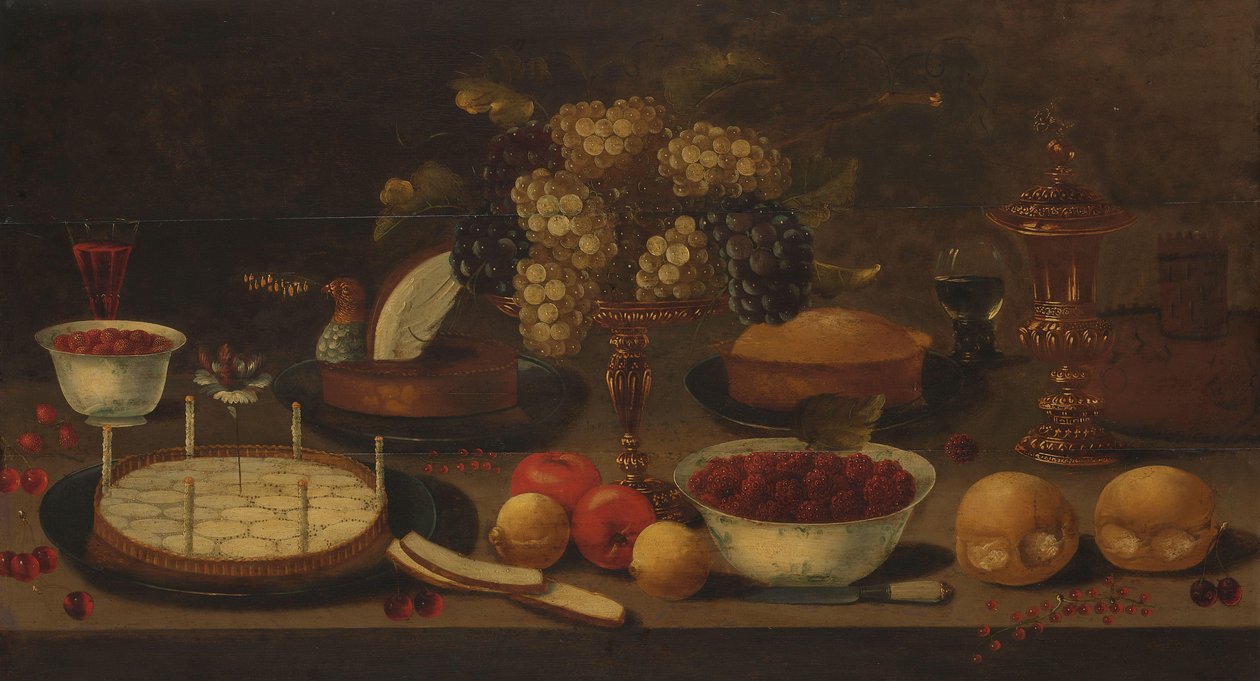 bankett csendélet alkotó: Osias Beert (I) (follower of)