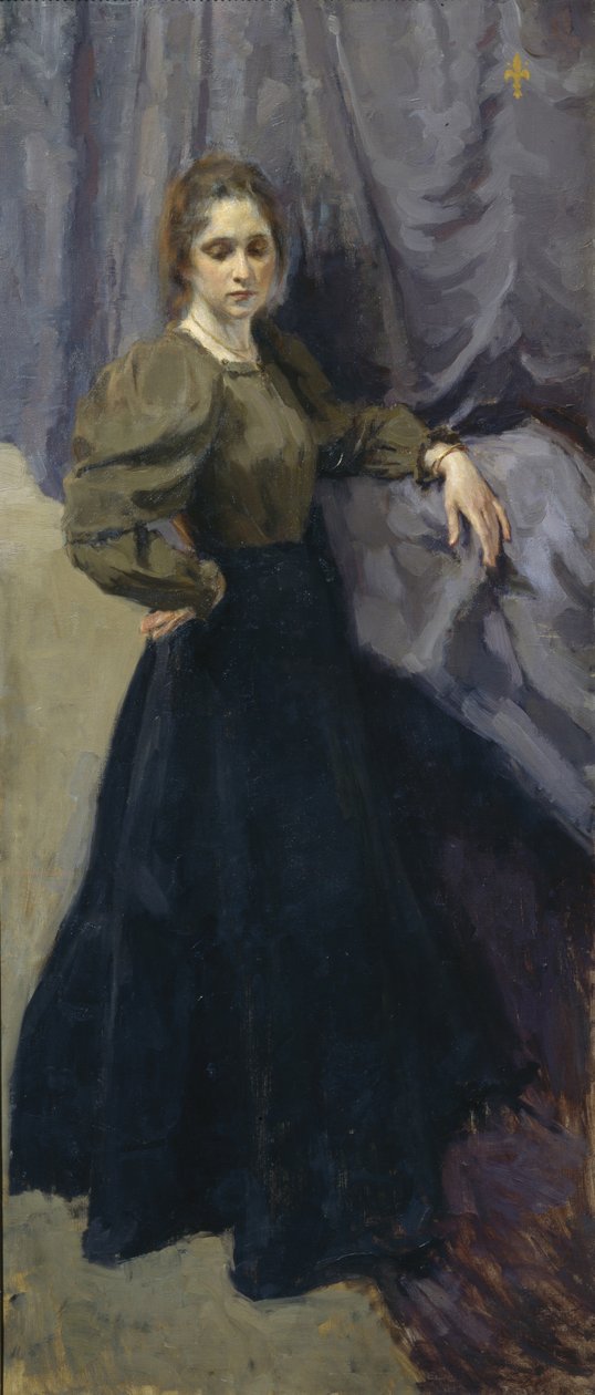 Jelizaveta Martynova festőművész portréja 1868-1905, 1896 alkotó: Osip Emmanuilovich Braz