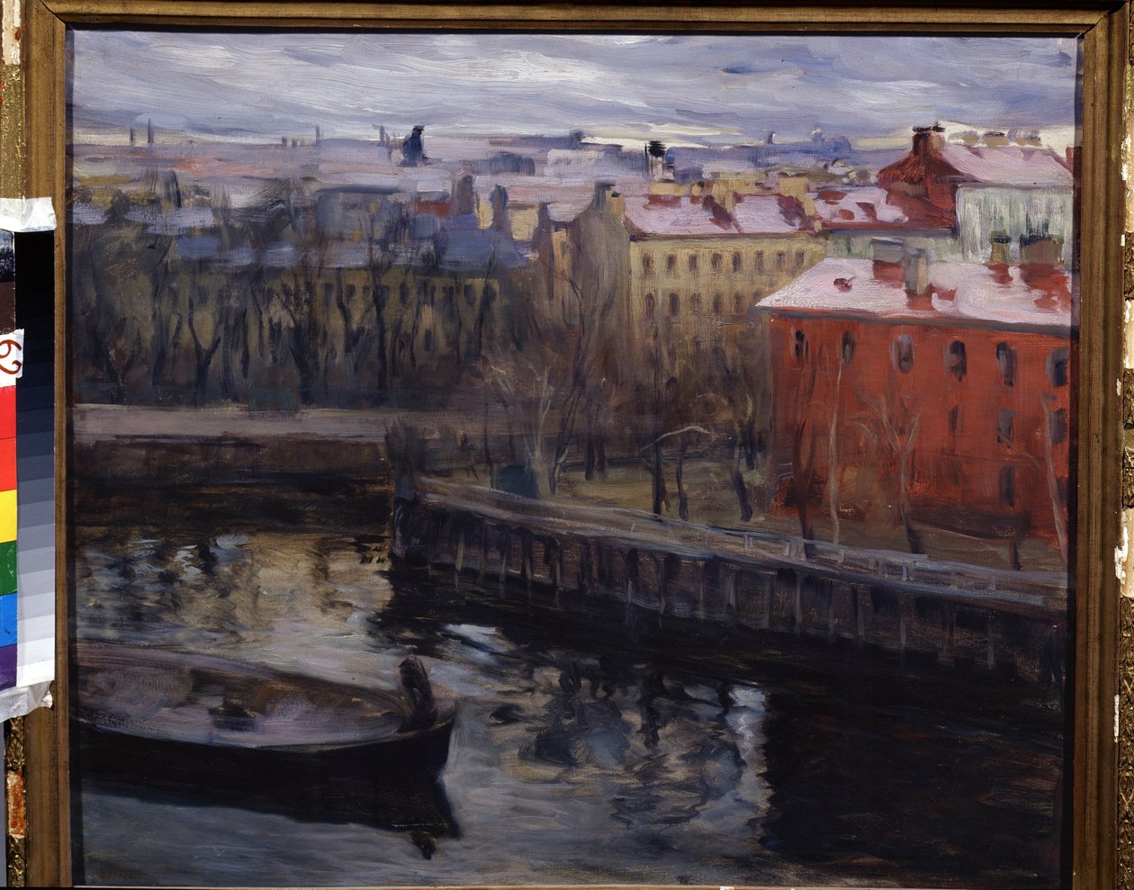 "Leningrád látképe" Jelenlegi Szentpétervár. Osip Emmanuilovich Braz festménye (1872-1936) Regionális Művészeti Múzeum, Kaluga alkotó: Osip Emmanuilovich Braz