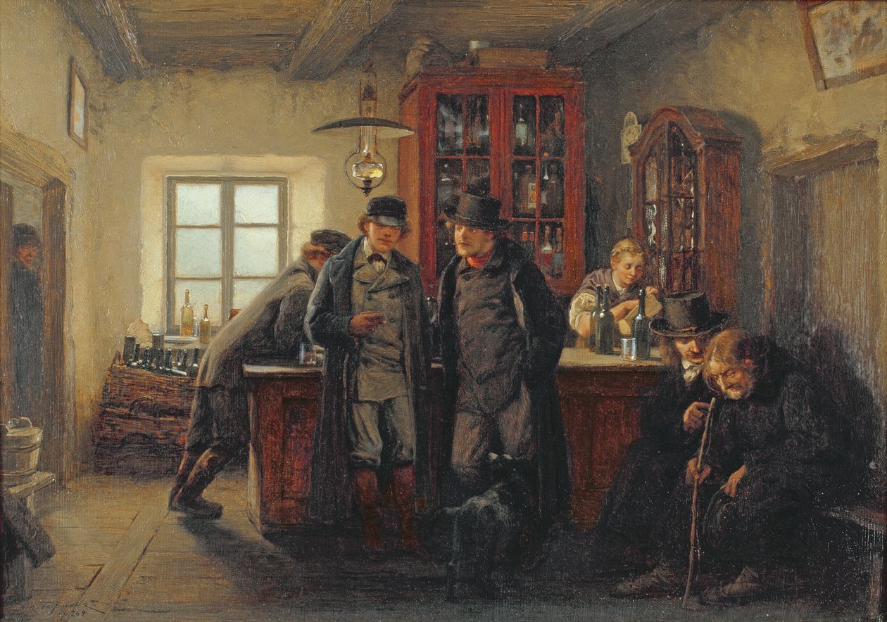 Parasztok a kocsmában alkotó: Oskar Hoffmann
