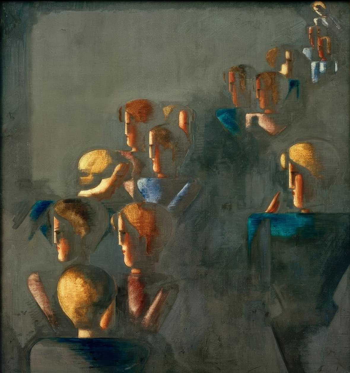 Kék kép alkotó: Oskar Schlemmer