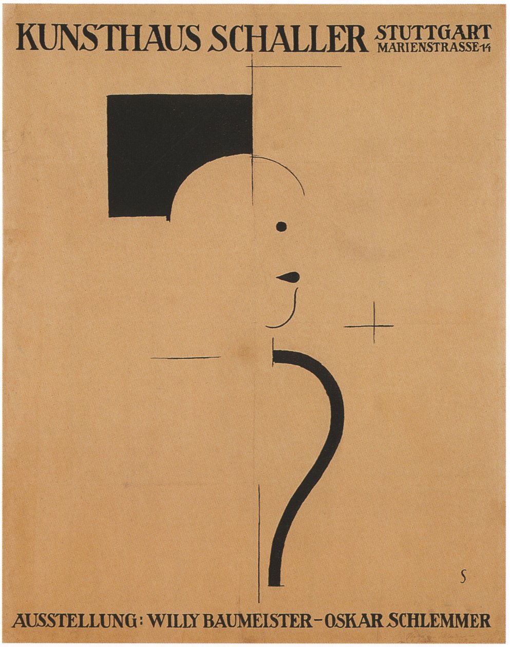 Művészeti kiállítás: Willy Baumeister - Oskar Schlemmer, 1918 alkotó: Oskar Schlemmer