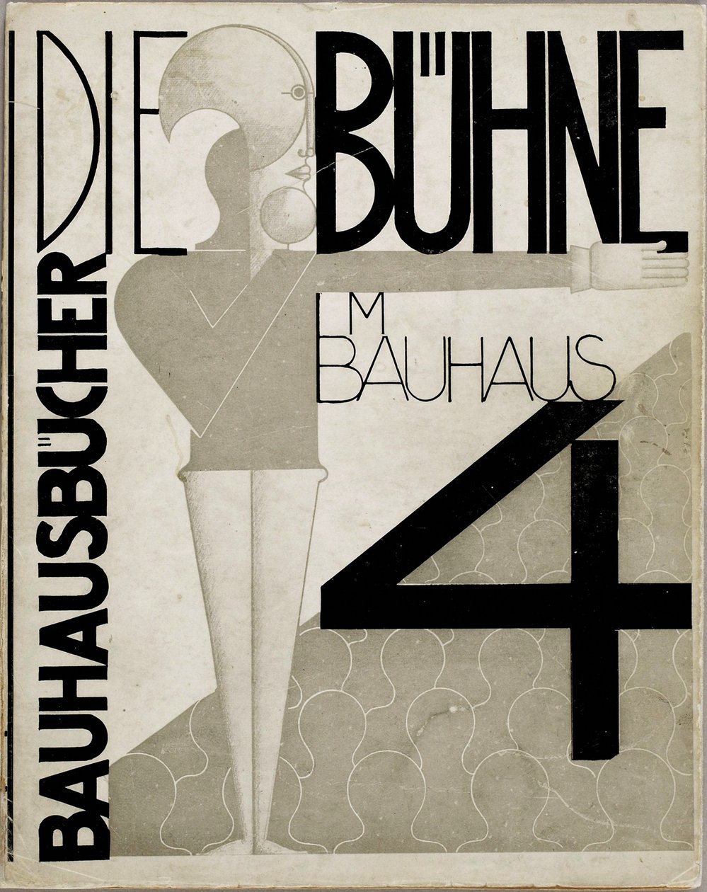 Borítóterv A színpad a Bauhausban A színpad a Bauhausban, 1925. alkotó: Oskar Schlemmer
