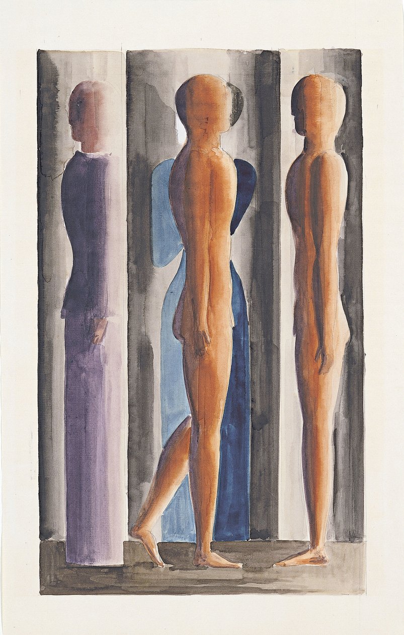 Képződés. Háromrészes, 1926 alkotó: Oskar Schlemmer