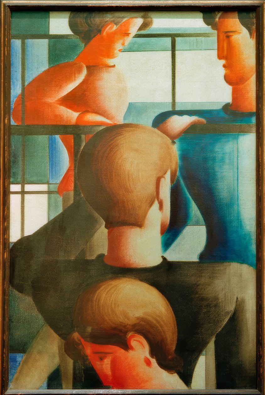 Csoport a korlátnál I alkotó: Oskar Schlemmer