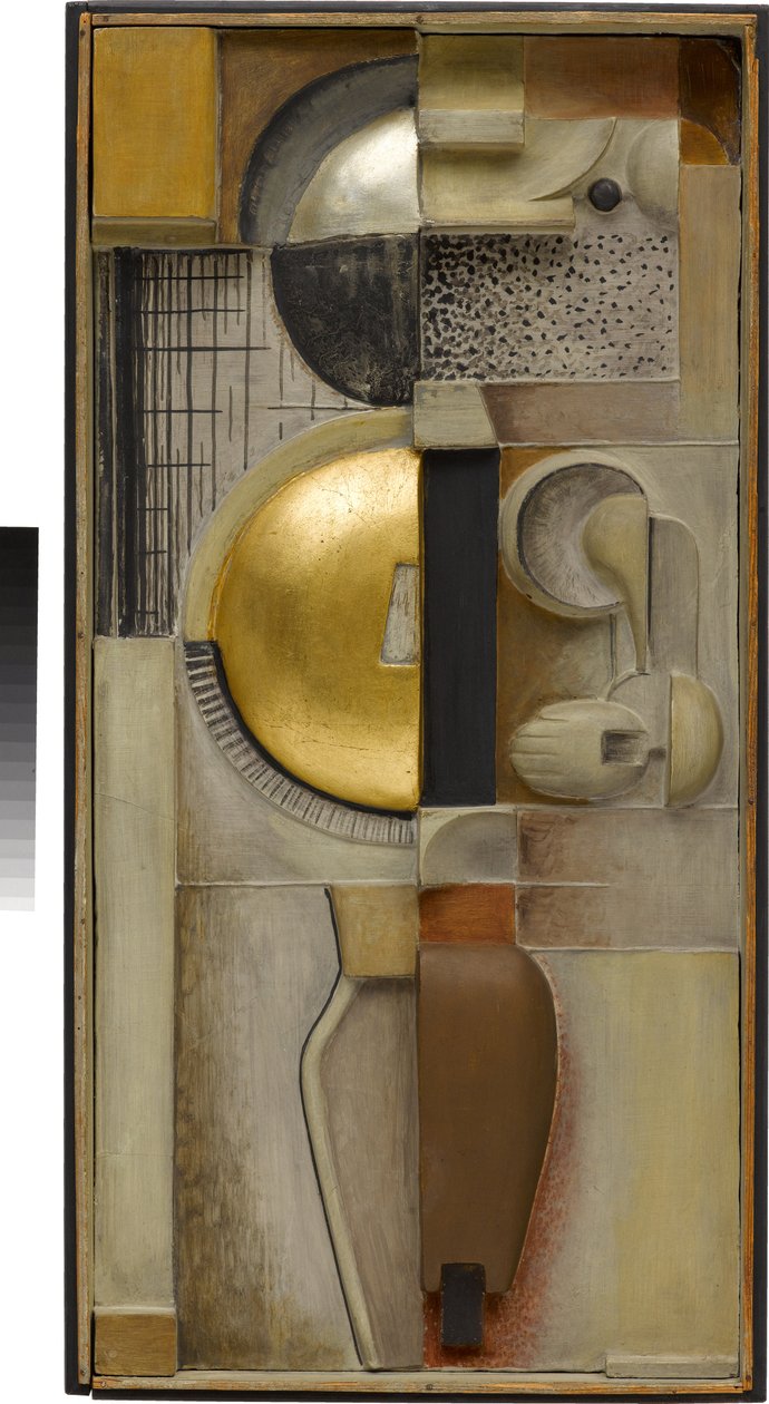 Relief JG in Bronze alkotó: Oskar Schlemmer